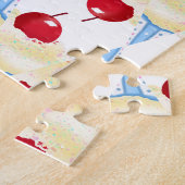 Fröhliche Cherry Westie Puzzle (Seite)