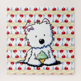 Fröhliche Cherry Westie Puzzle