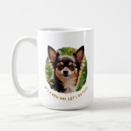 Fröhliche Chihuahua-Tasse für helle Morgens Kaffeetasse