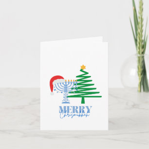 Fröhliche Chrismukkah faltbare Grußkarte Karte