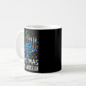 Fröhliche Chrismukkah Frohe Weihnachten Chanukka C Kaffeetasse (Vorderseite Links)