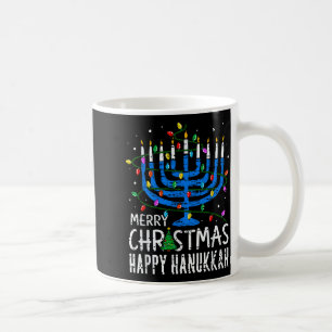 Fröhliche Chrismukkah Frohe Weihnachten Chanukka C Kaffeetasse