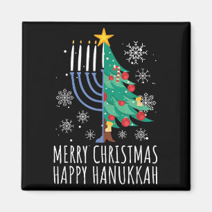 Fröhliche Chrismukkah Frohe Weihnachten Chanukka Magnet