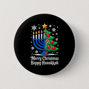 Fröhliche Chrismukkah Frohe Weihnachten Hanukkah Ü Button