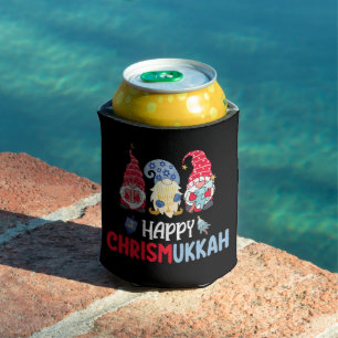 Fröhliche Chrismukkah Gnome Chanukka Frohe Weihnac Dosenkühler