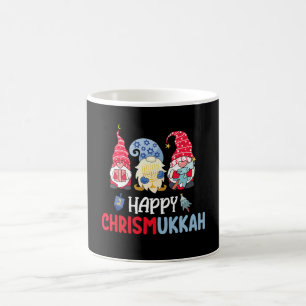 Fröhliche Chrismukkah Gnome Chanukka Frohe Weihnac Kaffeetasse