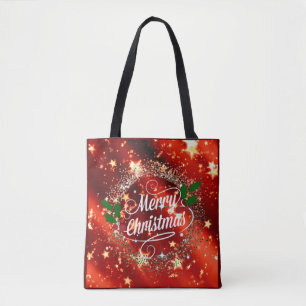 Fröhliche Christmans, Glitzer und Glanz, Tasche