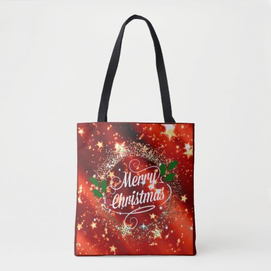 Fröhliche Christmans, Glitzer und Glanz, Tasche (Vorderseite)