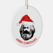 Fröhliche Christmarx Keramik Ornament (Rechts)