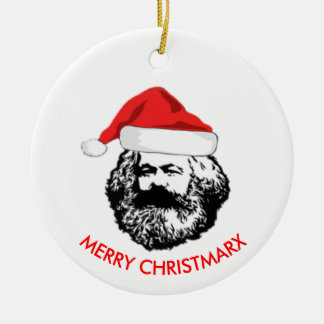 Fröhliche Christmarx Keramik Ornament