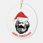Fröhliche Christmarx Keramik Ornament (Links)