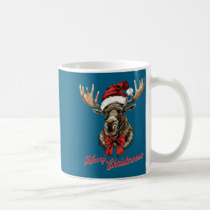 Fröhliche Christmoose Santa Hut Weihnachten Ferien Kaffeetasse