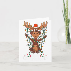 Fröhliche Christmoose Weihnachten Elche Xmas Baum Karte