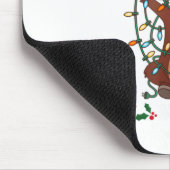 Fröhliche Christmoose Weihnachten Mooses Xmas Baum Mousepad (Ecke)