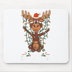 Fröhliche Christmoose Weihnachten Mooses Xmas Baum Mousepad
