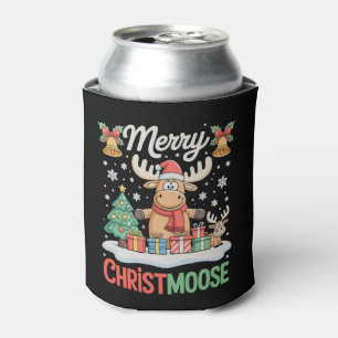 Fröhliche Christmoose Weihnachtslichter Weihnachts Dosenkühler