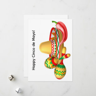 Fröhliche Cinco de Mayo Grußkarte Feiertagskarte