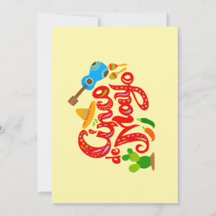 Fröhliche Cinco de Mayo Grußkarte Feiertagskarte