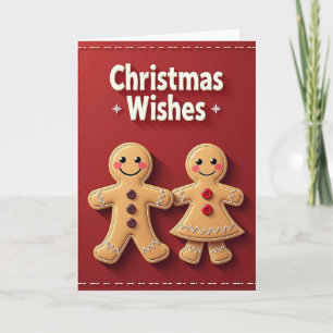 Fröhliche Cookie-Figuren-Karte Karte