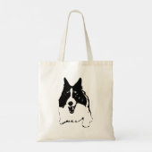Fröhliche Corgi Carry Tragetasche (Rückseite)