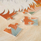 Fröhliche Corgi-Hundekrone aus Gänseblumen und Son Puzzle (Seite)