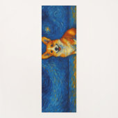 Fröhliche Corgi-Post-Impressionisten-Geschenke mit Yogamatte (Vorderseite)