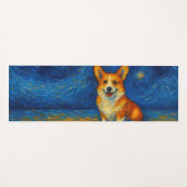 Fröhliche Corgi-Post-Impressionisten-Geschenke mit Yogamatte (Vorderseite (Horizontal))