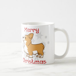 Fröhliche Corgi-WeihnachtsTasse Kaffeetasse