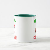 Fröhliche Crabmas! Weihnachten-Hermit-Krebs-Lover Tasse (Zentrum)