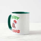 Fröhliche Crabmas! Weihnachten-Hermit-Krebs-Lover Tasse (Vorderseite Links)