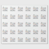 Fröhliche Cruisemas Familien-Weihnachts-Kreuzfahrt Geschenkpapier (Flach)