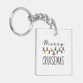 Fröhliche Cruisemas Familien-Weihnachts-Kreuzfahrt Schlüsselanhänger (Vorderseite links)