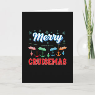 Fröhliche Cruisemas Familien-Weihnachtskreuzfahrt Karte