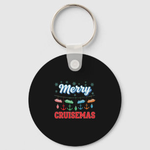 Fröhliche Cruisemas Familien-Weihnachtskreuzfahrt Schlüsselanhänger