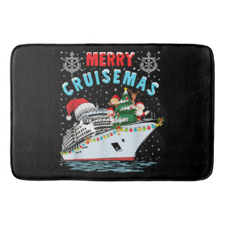 Fröhliche Cruisemas Kreuzfahrtschiff Familienweihn Badematte