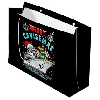 Fröhliche Cruisemas Kreuzfahrtschiff Familienweihn Große Geschenktüte