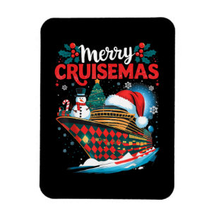Fröhliche Cruisemas lustige Familie Weihnachten Magnet
