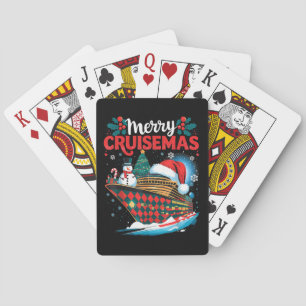 Fröhliche Cruisemas lustige Familie Weihnachten Spielkarten