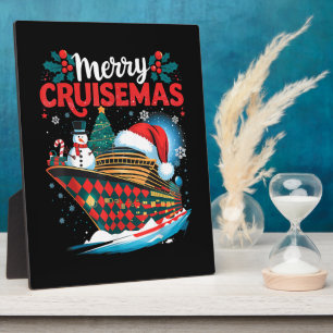 Fröhliche Cruisemas Lustige Familienweihnachten Fotoplatte