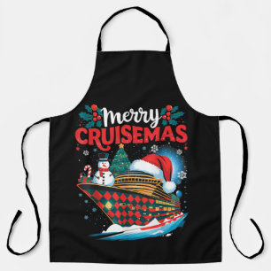 Fröhliche Cruisemas Lustige Familienweihnachten Schürze