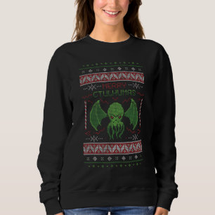 Fröhliche Cthulhumas! Ugly Christmas Sweater Cthul Sweatshirt