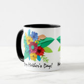 Fröhliche Cut Paper Bouquet Tasse (Vorderseite Links)