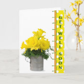 fröhliche Daffodil Bouquet bald wieder gut Karte (Gelbe Blume)