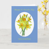 Fröhliche Daffodils St. David's Day Personalisiert Karte (Gelbe Blume)