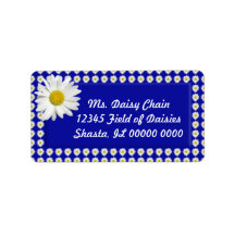 fröhliche Daisy Address Labels
