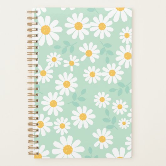 Fröhliche Daisy Floral Planner Cover Planer (Vorderseite)