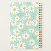 Fröhliche Daisy Floral Planner Cover Planer (Rückseite)