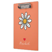 Fröhliche Daisy Illustration - Niedliches Retro-De Klemmbrett (Links)