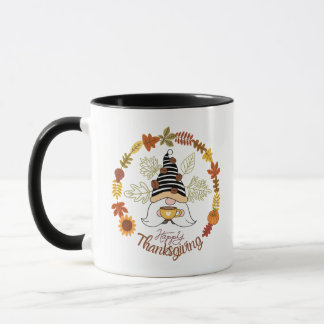 Fröhliche Danksagung Pumpkin Gnome Kaffee Autum St Tasse