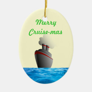 Fröhliche datierte Verzierung Kreuzfahrt-mas Keramik Ornament